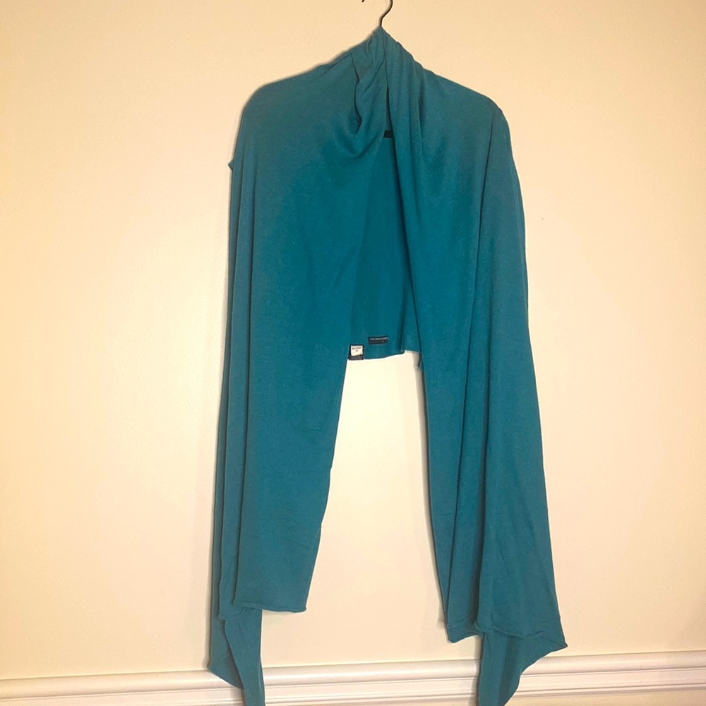 Womens fashionable teal sweater